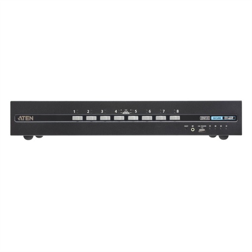 [CS1148D4C] ATEN CS1148D4C USB 4K DVI Dual Display Secure KVM mit Card Reader - KVM-Umschalter - 8-Port