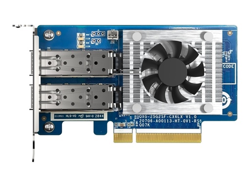 [QXG-25G2SF-CX6] QNAP QXG-25G2SF-CX6 - Netzwerkadapter - PCIe 4.0 x8 Low-Profile