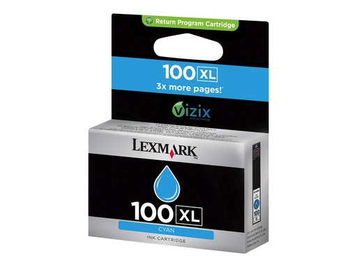 [014N1069E] Lexmark Druckerpatrone 100XL Original Cyan 14N1069E - Refill - Original