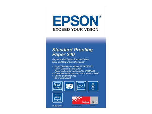 [C13S045114] Epson Proofing Paper Standard - Seidenmatt - 9 mil - Rolle (111,8 cm x 30,5 m)