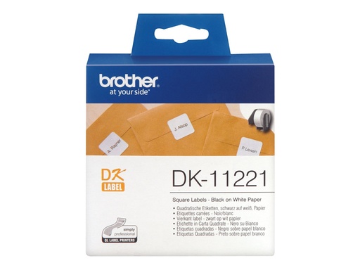 [DK11221] Brother DK-11221 - Schwarz auf Weiß - 23 x 23 mm 1000 Etikett(en) Etiketten