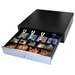 [ECD417-BLK-INS] APG MANUAL Black SLIDE DRAWER SS front 4 bills 9 coins