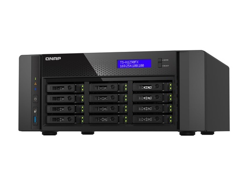 [TS-H1290FX-7232P-64G] QNAP TS-h1290FX - NAS-Server - 12 Schächte - SATA 6Gb/s / PCIe (NVMe)