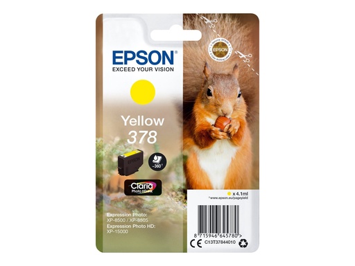 [C13T37844010] Epson 378 - 4.1 ml - Gelb - original - Blisterverpackung