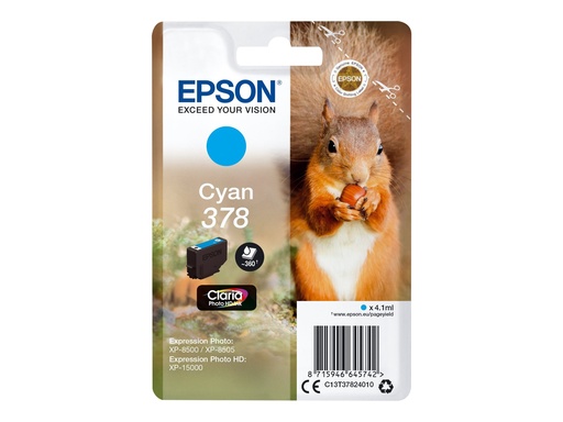 [C13T37824010] Epson 378 - 4.1 ml - Cyan - original - Blisterverpackung
