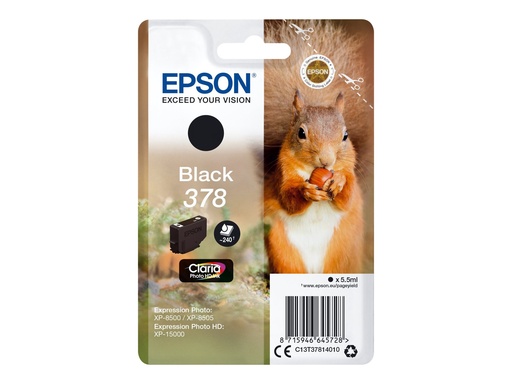 [C13T37814010] Epson 378 - 5.5 ml - Schwarz - original - Blisterverpackung