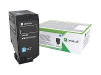 [74C20CE] Lexmark Cyan - original - Tonerpatrone LCCP