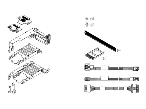 [4XH7A88465] Lenovo ThinkSystem SR650 V3 7mm SATA/NVMe SFF - Serial ATA