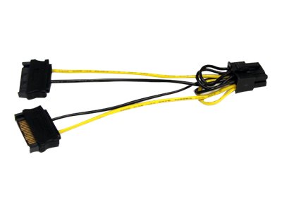 [SATPCIEX8ADP] StarTech.com 15cm SATA Strom auf 8 pin PCI Express Grafikkarten Stromkabel - PCIe Y-Kabel Adapter - Stromkabel - SATA-Stromstecker (M)