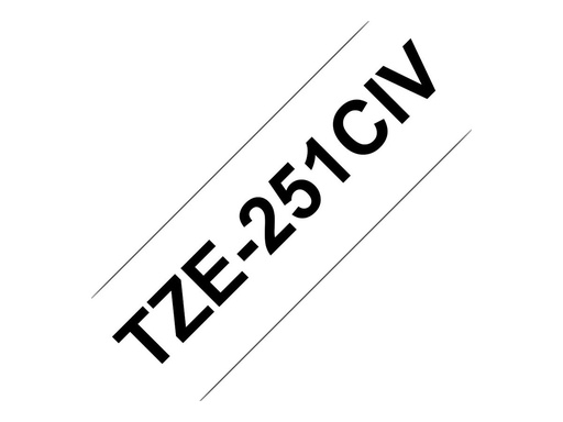 [TZE231CIV] Brother TZe-231CIV - Schwarz auf Weiß - Rolle (1,2 cm x 8 m)