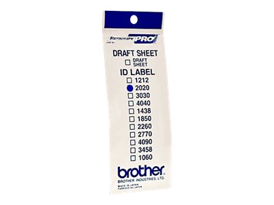 [ID2020] Brother ID2020 - 20 x 20 mm 12 Etikett(en) Stempeletiketten