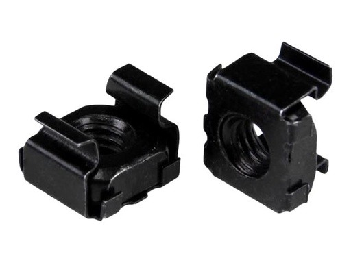 [CABCAGENT62B] StarTech.com Startech M6 Käfigmuttern - 100er Pack - Schwarz - M6 Muttern für Server Racks und Serverschränke - Käfigmuttern - Schwarz (Packung mit 100)