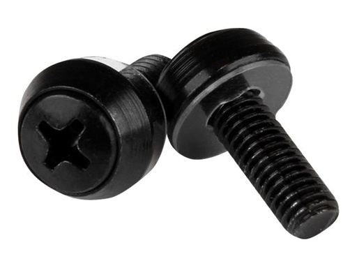 [CABSCREWSB] StarTech.com Startech M5 x 12mm - Montageschrauben - 50er Pack - Schwarz - M5 Schrauben für Server Racks - Schrauben-Kit - Schwarz (Packung mit 50)