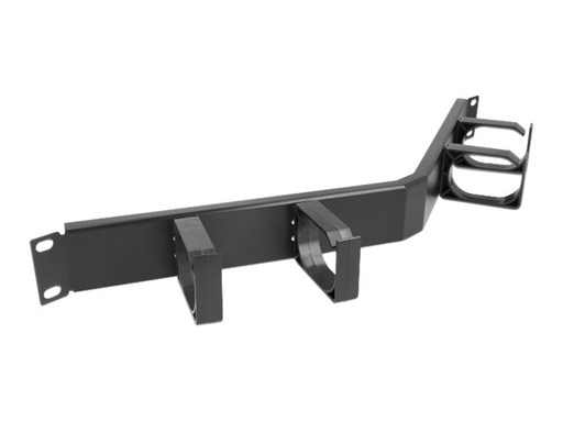 [66667] Delock Kabelführungsplatte für Schaltschrank - Schwarz - 1U - 48.3 cm (19")