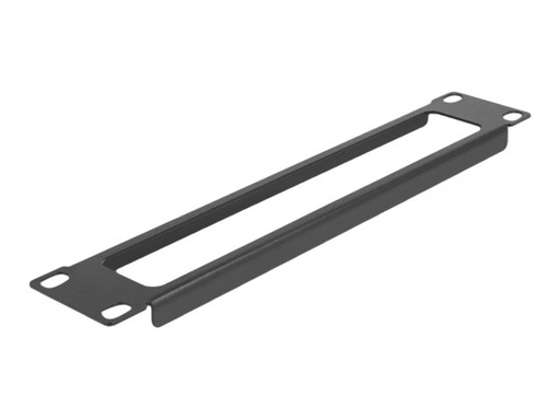 [66672] Delock Rackpaneel - mit Öffnung - Schwarz - 1U - 25.4 cm (10")