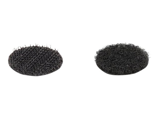 [19088] Delock Klettverschluss - rund - 2 cm Durchmesser - Schwarz (Packung mit 32)