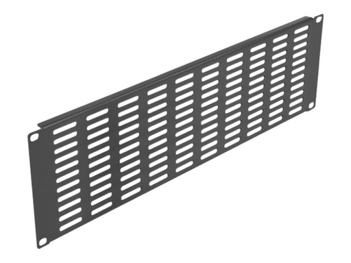 [66681] Delock Rackpaneel (vertikal) - mit Lüftungsschlitzen - Schwarz - 3U - 48.3 cm (19")