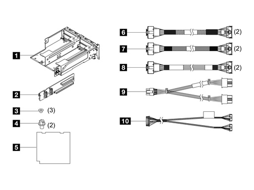 [4XH7A86662] Lenovo Server-Riser-Kit