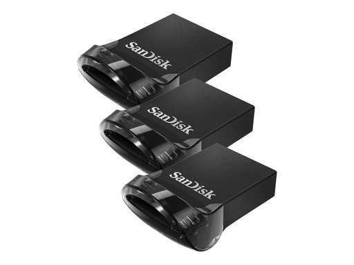 [SDCZ430-032G-G46T] SanDisk Ultra Fit - USB-Flash-Laufwerk - 32 GB - USB 3.1 - Schwarz (Packung mit 3)