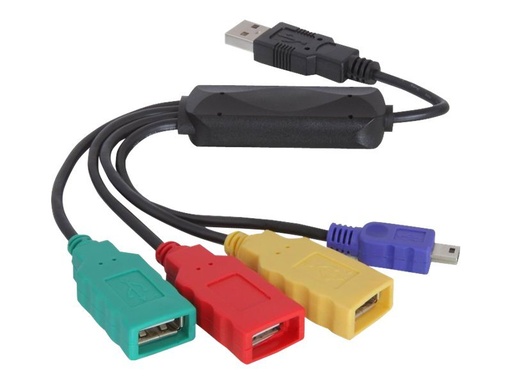[61724] Delock USB 2.0 external 4-port cable HUB - Hub
