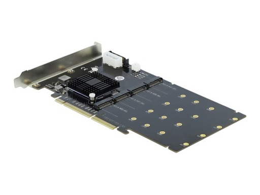 [90409] Delock PCI Express x8/x16 Card > 4 x internal NVMe M.2 Key M
