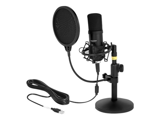 [66300] Delock Professional USB Condenser Microphone Set for Podcasting and Gaming