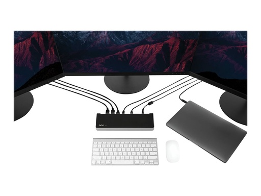 [DK30CH2DEPUE] StarTech.com USB-C Dockingstation - Drei 4K Monitor Docking station mit zwei DisplayPort & HDMI - 100W Power Delivery - USB-C, 4x USB-A Hub - USB 3.1 Gen 1 Typ-C Dock - Windows & Mac (DK30CH2DEPUE)