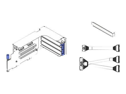 [4XC7A69404] Lenovo Riser Card - für ThinkSystem SR670 V2 7Z22