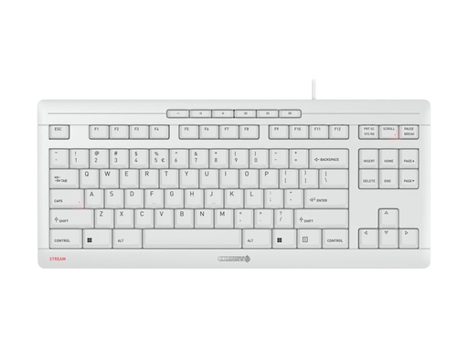[JK-8600EU-0] Cherry STREAM KEYBOARD TKL - Tastatur - USB - US mit Euro-Symbol