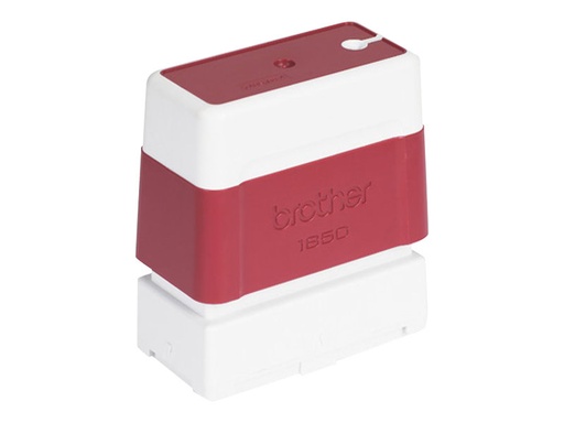 [PR1850R6P] Brother 1850 - Stempel - vorgetränkt - Rot - Benutzerdefinierter Text - 18 x 50 mm (Packung mit 6)