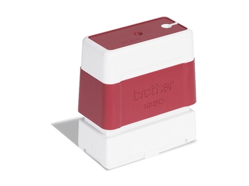[PR1850R6P] Brother 1850 - Stempel - vorgetränkt - Rot - Benutzerdefinierter Text - 18 x 50 mm (Packung mit 6)