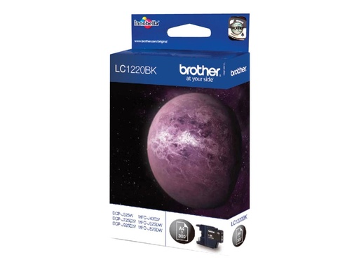 [LC1220BK] Brother LC1220BK - Schwarz - original - Tintenpatrone