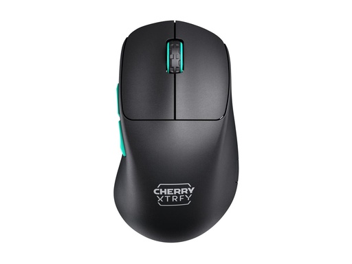 [CX-M64W-BLACK] Cherry Xtrfy M64 - Maus - ergonomisch - optisch - 5 Tasten - kabellos - 2.4 GHz - kabelloser Empfänger (USB)