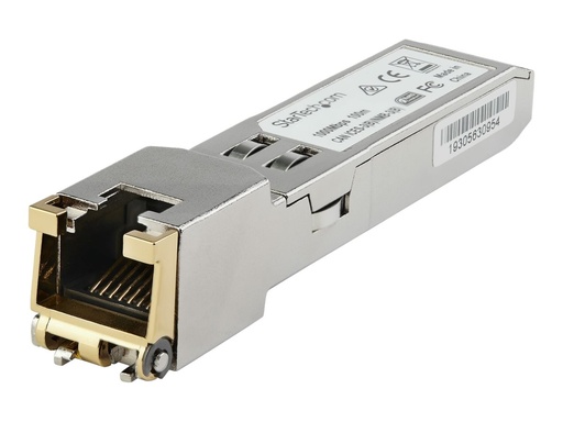 [GLCTEST] StarTech.com GLCTEST SFP Transceiver Modul (1000BASE-T, Kupfer, Cisco GLC-TE-kompatibles SFP-Modul, RJ45 Mini-GBIC)