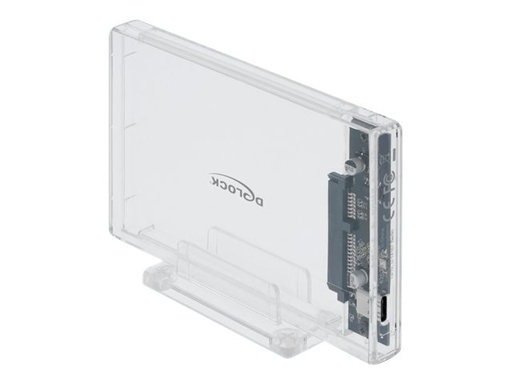[42621] Delock External Enclosure for 2.5" SATA HDD / SSD with USB Type-C - Speichergehäuse - 2.5" (6.4 cm)