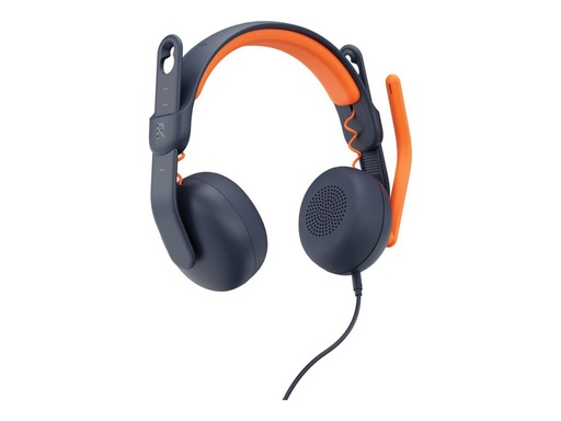 [981-001367] Logitech Zone Learn On-Ear Wired Headset for Learners, USB-A