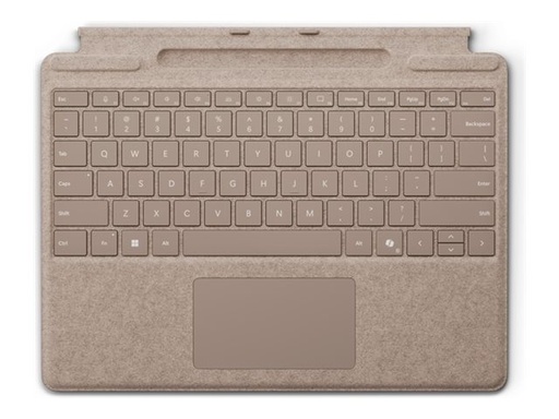 [8XA-00149] Microsoft Surface Pro Keyboard - Tastatur - mit Trackpad, Beschleunigungsmesser, Surface Slim Pen 2 Ablage- und Ladeschale - QWERTZ - Deutsch/Österreichisch - Dune - für Microsoft Surface Pro 8, Pro 8 for Business, Pro 9, Pro 9 for Business, Pro 10 for Business, Pro (11th Edition)