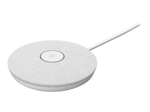 [952-000038] Logitech Rally Mic Pod - Mikrofon - weiß - Skype-zertifiziert, Zoom Certified, Cisco Webex Certified