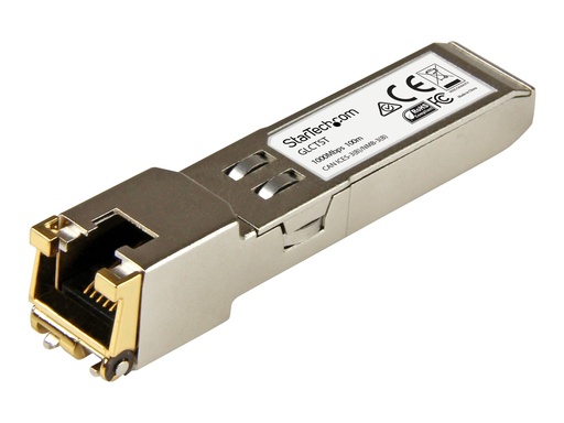 [10050-ST] StarTech.com 10050-ST Transceiver Modul (SFP Module, 10/100/1000Base-TX Extreme Networks kompatibel, Kupfer, RJ-45 Kupfer mit DDM)