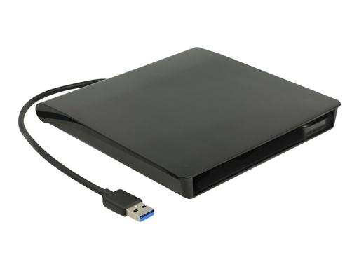 [42636] Delock 5.25" External Enclosure Slim SATA > USB 3.0 - Speichergehäuse - SATA - USB 3.2 (Gen 1)