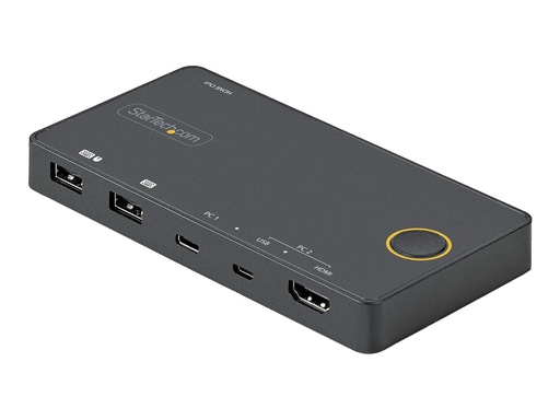[SV221HUC4K] StarTech.com 2 Port Hybrid KVM Switch HDMI+USB-A