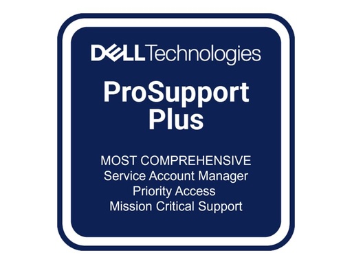 [R7615_3OS3P4H] Dell Erweiterung von 3 jahre Next Business Day auf 3 jahre ProSupport Plus 4H Mission Critical - Serviceerweiterung - Arbeitszeit und Ersatzteile (für Server)
