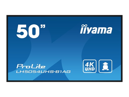 [LH5054UHS-B1AG] Iiyama LH5054UHS-B1AG - 125.7 cm (50") Diagonalklasse LH54 Series LCD-Display mit LED-Hintergrundbeleuchtung - interaktive Digital Signage - mit mit SoC Mediaplayer - 4K UHD (2160p)