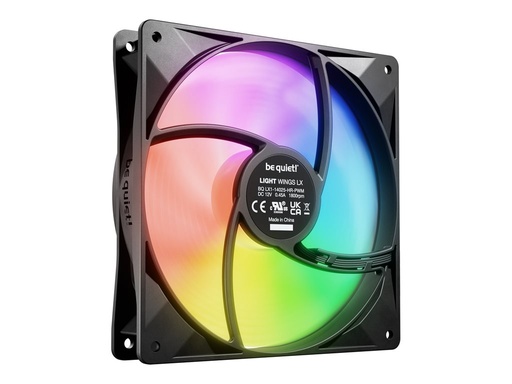 [BL130] Be Quiet! Light Wings LX - Gehäuselüfter - PWM High-Speed - 140 mm - Schwarz (Packung mit 3)