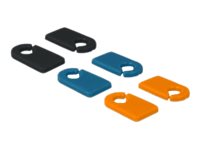 [18293] Delock Set Kabelmarker-Clips - Schwarz, Blau