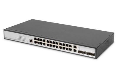 [DN-80221-3] DIGITUS 24-Port Gigabit Switch, 19 Zoll, Managed, 2 Uplinks