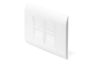 [DN-93802] DIGITUS Leerdose für Keystone Module, Rahmen 80x80mm, Französischer Typ