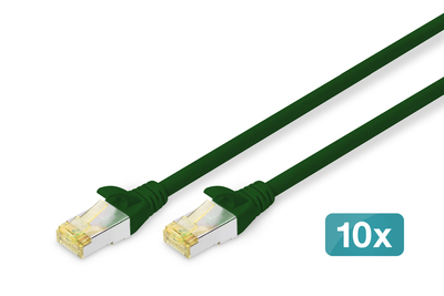 [DK-1644-A-010-G-10] DIGITUS CAT 6A S/FTP Patchkabel, 10 Stück