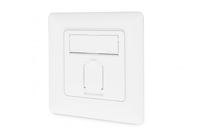 [DN-9010/8-1] DIGITUS CAT 6A Klasse EA Netzwerkdose, designkompatibel, geschirmt, Unterputz, 4 Richtungen