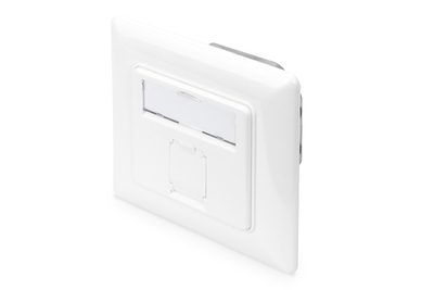 [DN-9010/8-1] DIGITUS CAT 6A Klasse EA Netzwerkdose, designkompatibel, geschirmt, Unterputz
